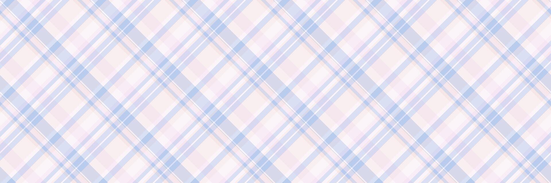 Blanket fabric check tartan, relief background plaid pattern. Discount textile texture seamless vector in light and white colors.