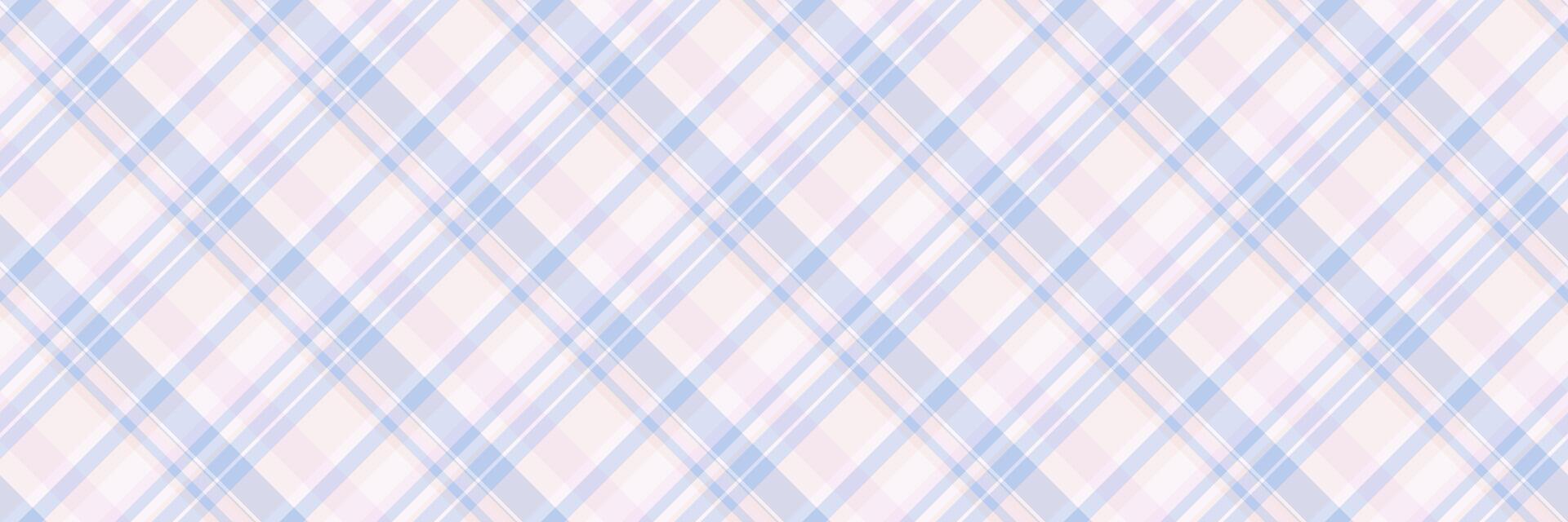 Blanket fabric check tartan, relief background plaid pattern. Discount textile texture seamless vector in light and white colors.