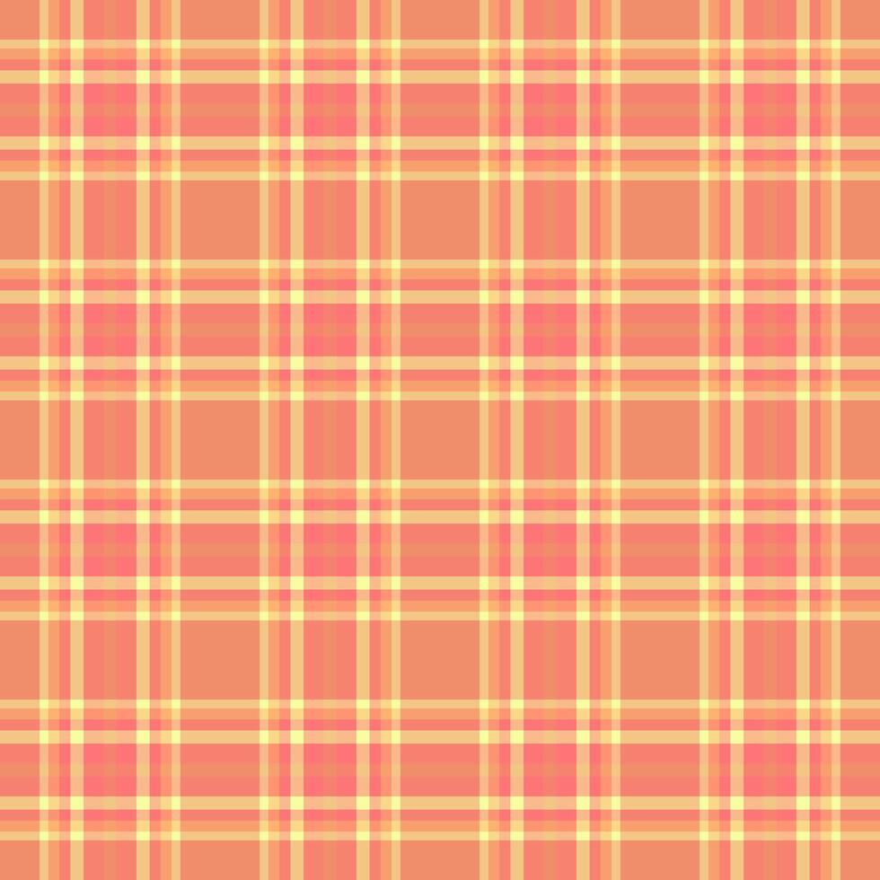 Check seamless tartan of fabric background texture with a pattern vector plaid textile.