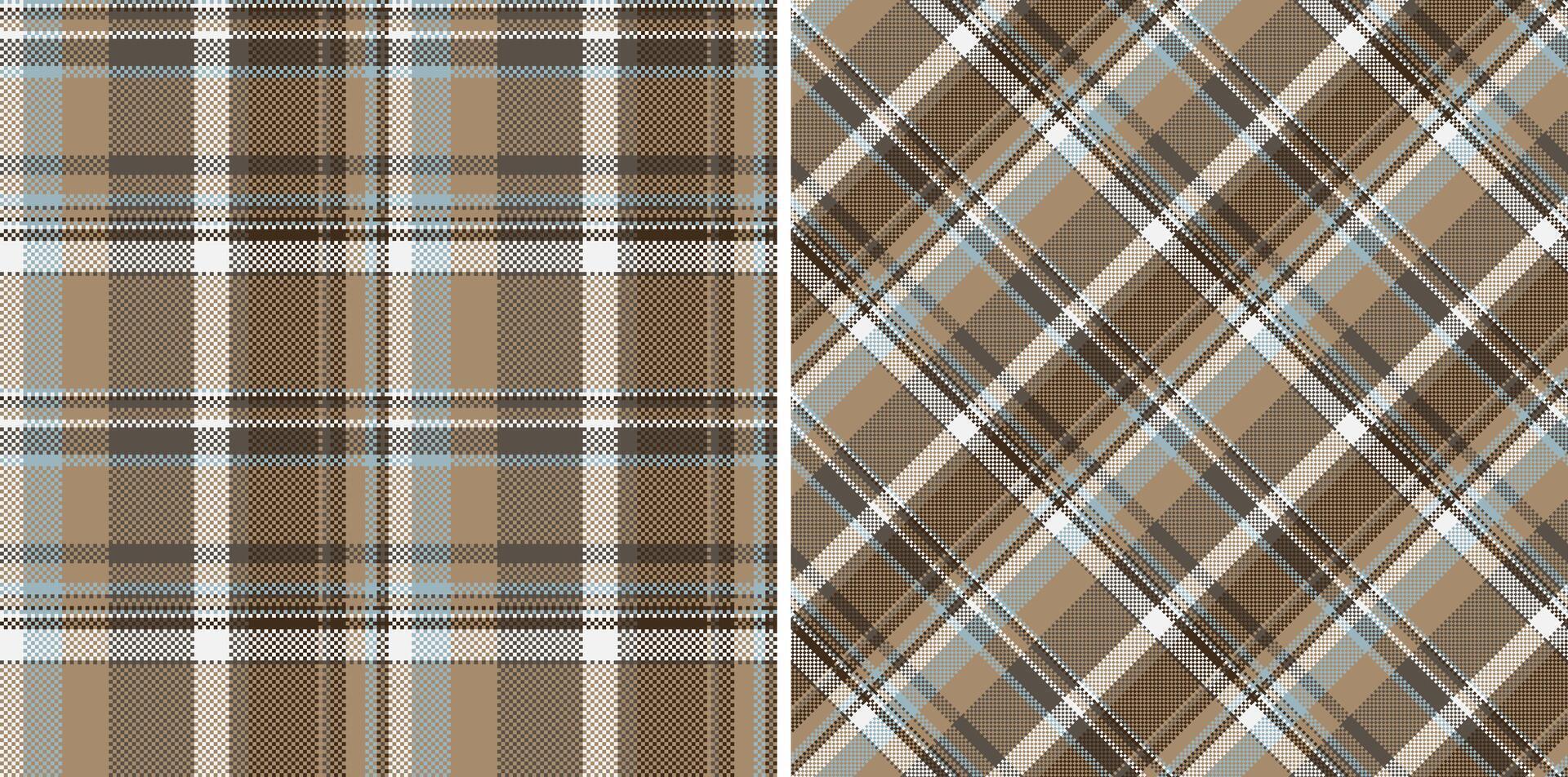 Texture seamless textile of fabric plaid vector with a pattern tartan background check. Set in fashionable colors. Trendy fashion essentials.