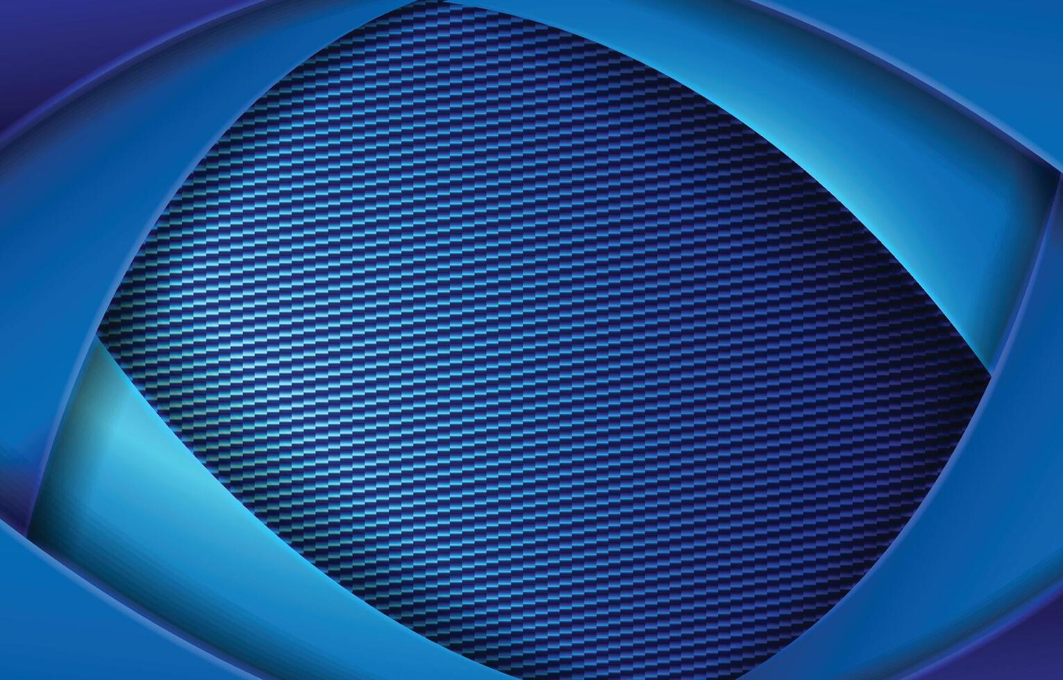 Blue metallic background with carbon fiber. vector