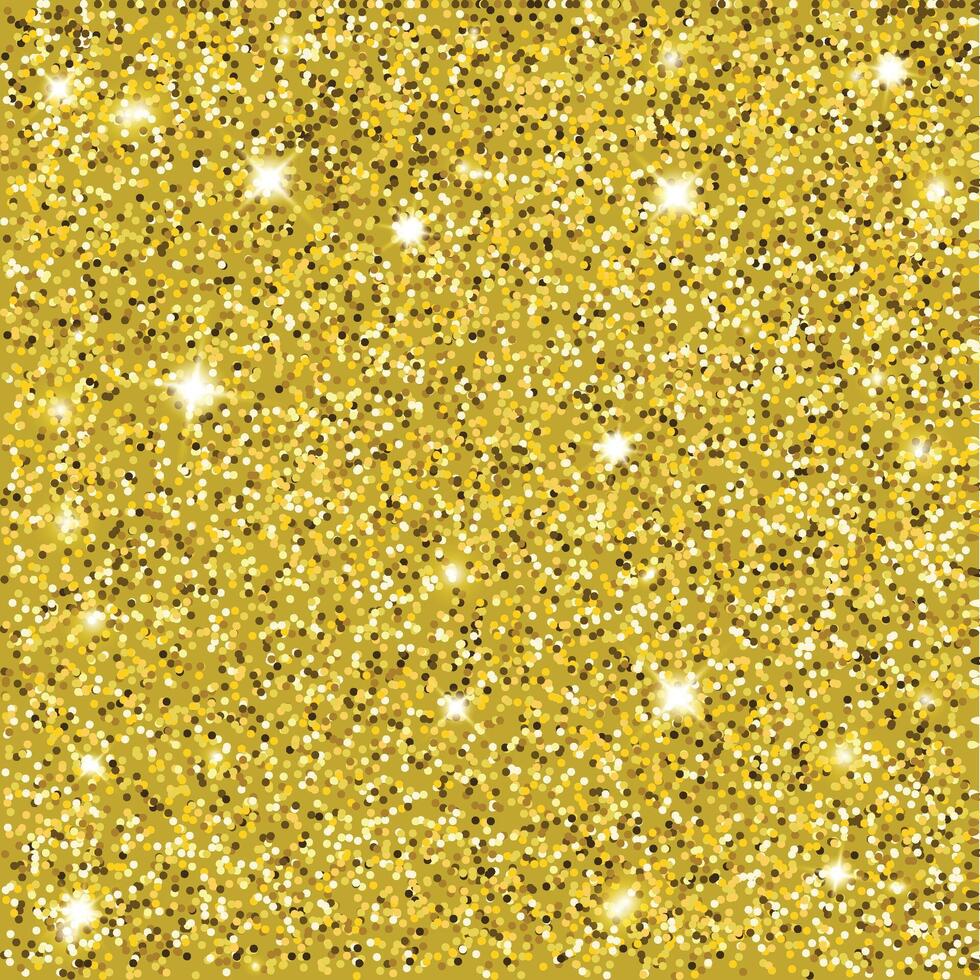 Gold glittering background. Golden sparkles on a gold background. vector