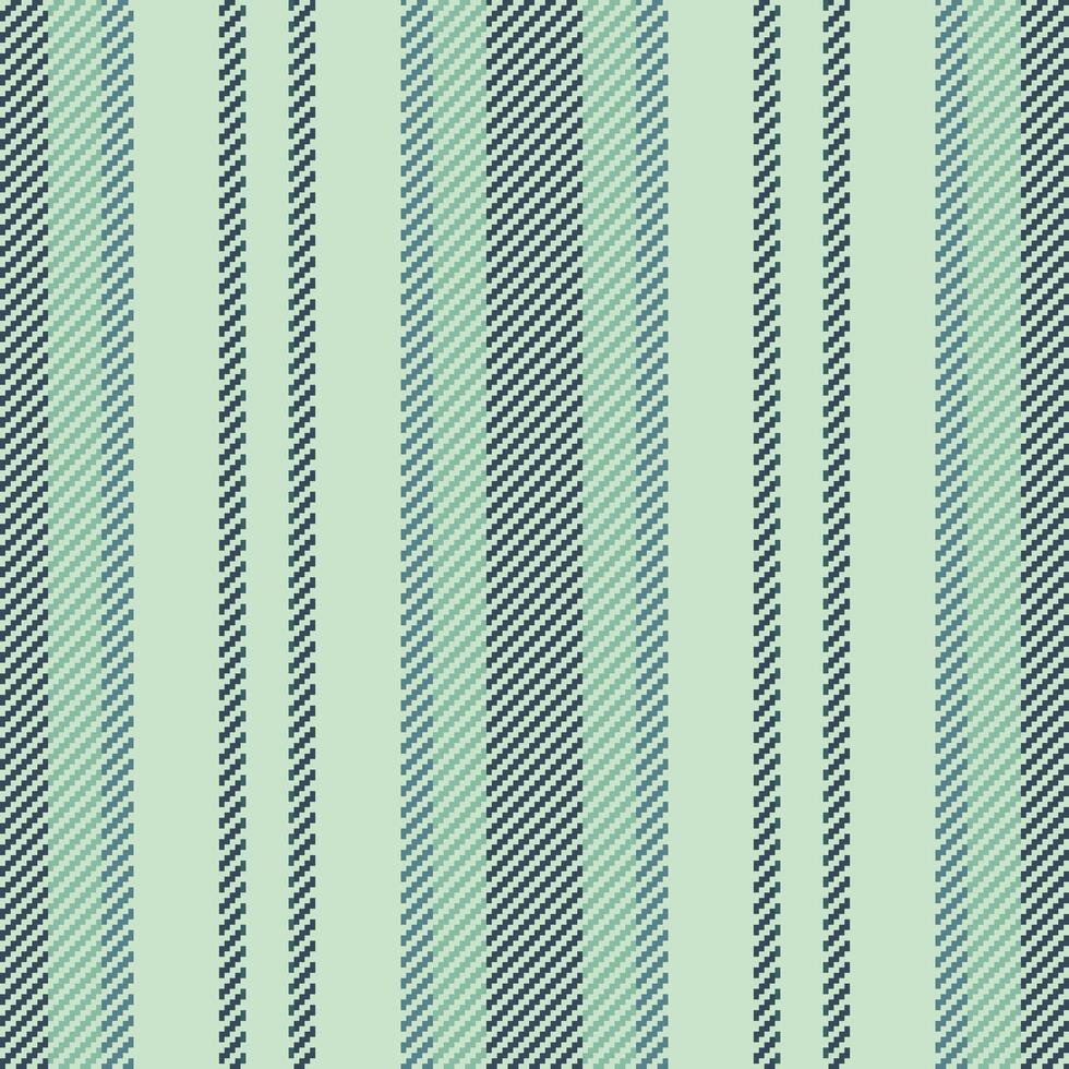 Geometry vector texture stripe, creation textile background seamless. Throw pattern vertical lines fabric in light and cyan colors.