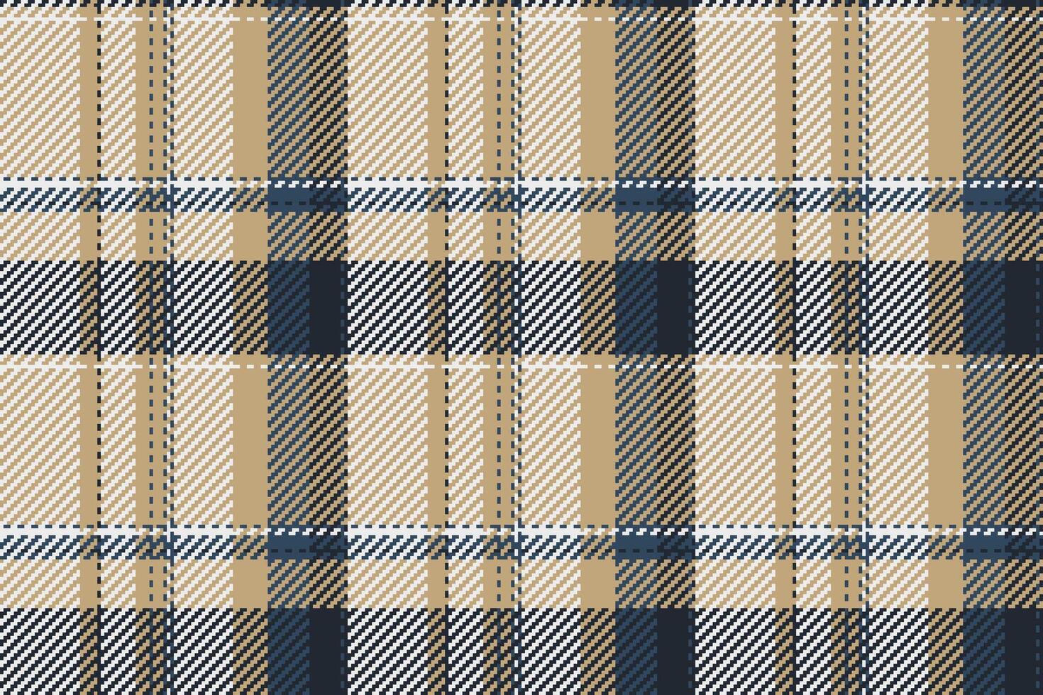 Menswear pattern seamless plaid, graphical tartan fabric textile. Summer vector texture background check in amber and white colors.