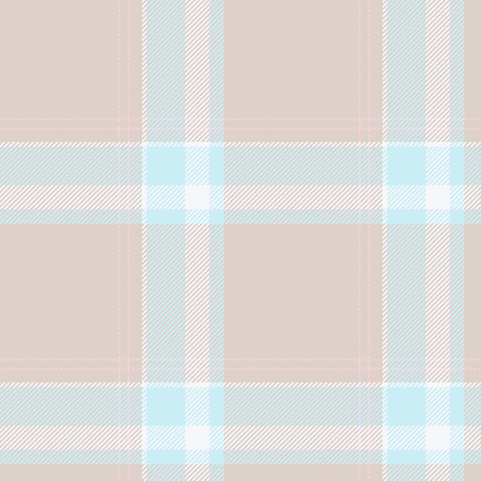 Plaid seamless pattern. Check fabric texture. Vector textile print.