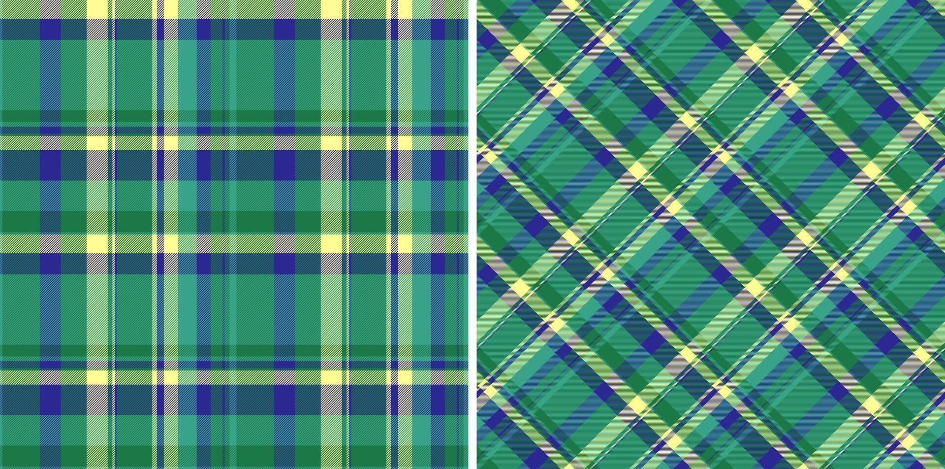 Plaid fabric check of texture textile background with a tartan vector seamless pattern. Set in retro colors. Eco friendly packaging ideas for products.