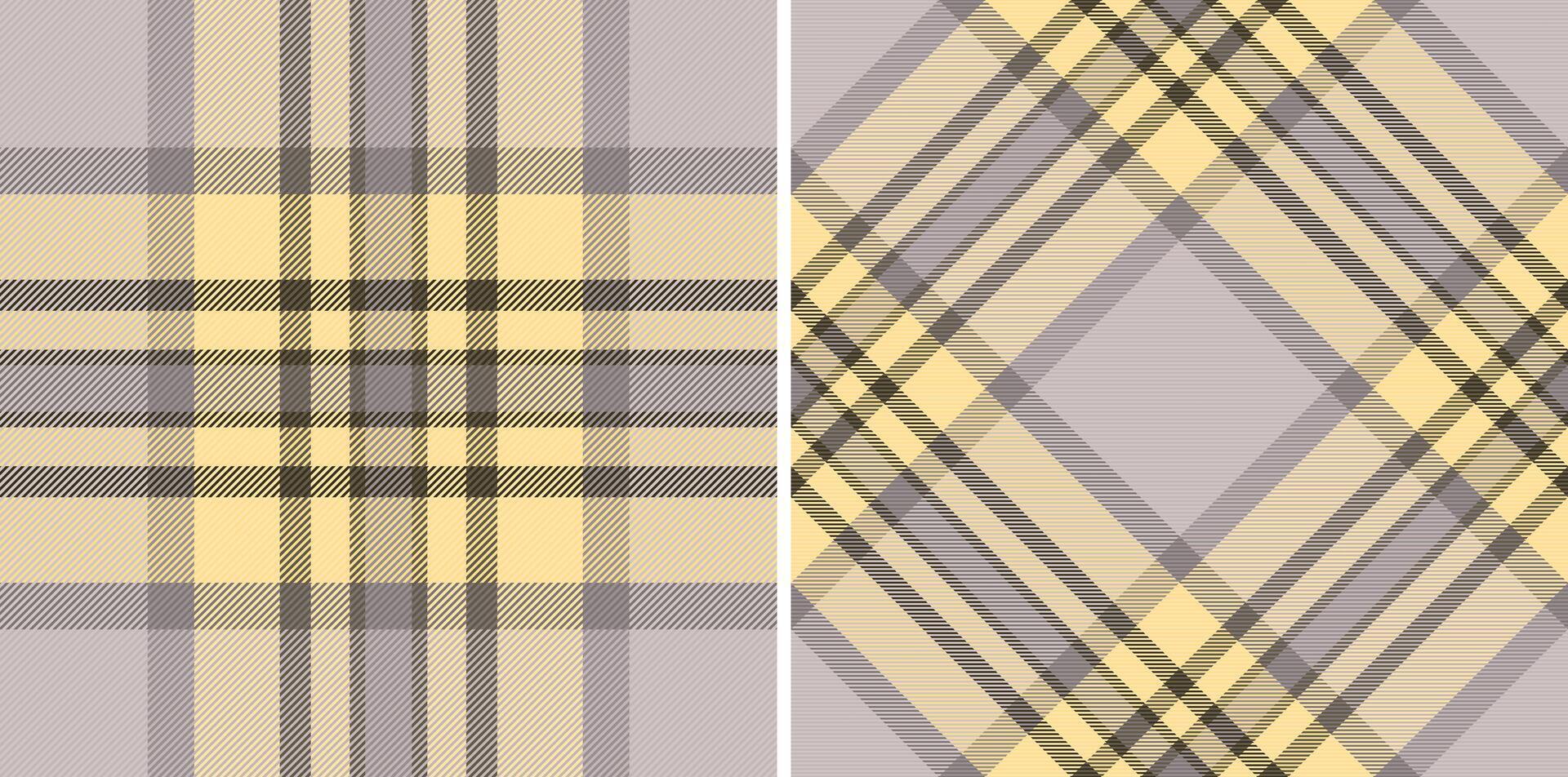 Seamless texture check of fabric tartan background with a vector pattern plaid textile. Set in dark colors. Decorative napkins for dinner parties.