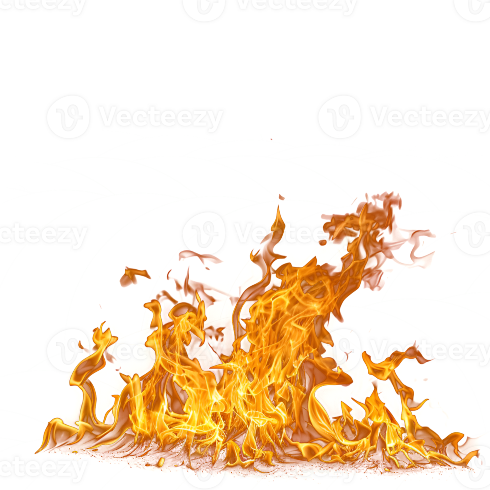 AI generated Flame on transparent background png