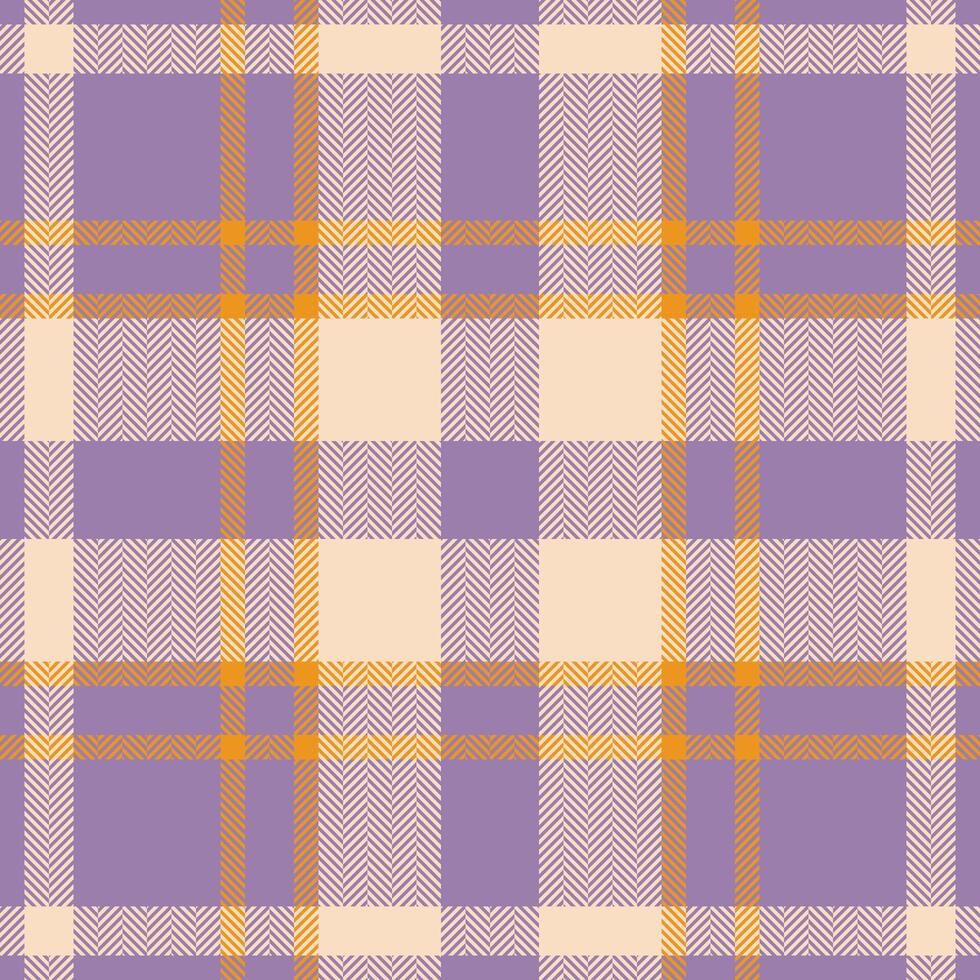 Plaid check pattern. Seamless fabric texture. Tartan textile print. vector