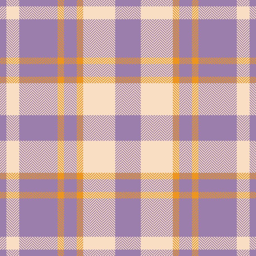 Plaid check pattern. Seamless fabric texture. Tartan textile print. vector