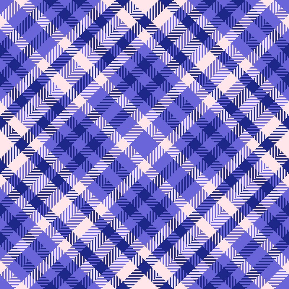 Fabric plaid texture of check vector seamless with a tartan pattern textile background.