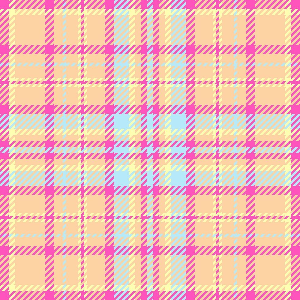 Textile design of textured plaid. Checkered fabric pattern swatch for shirt, dress, suit, wrapping paper print, invitation and gift card. vector