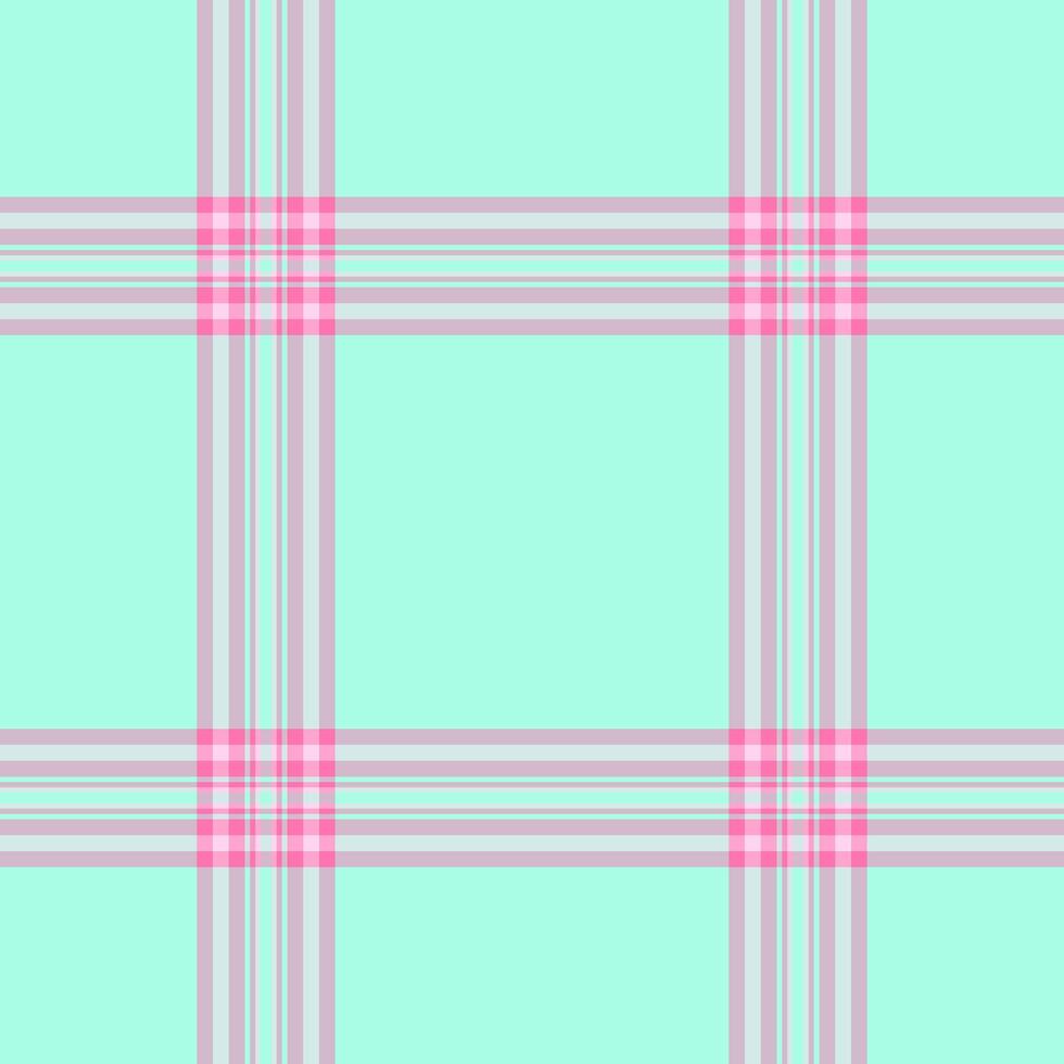 Happy vector texture seamless, individuality tartan fabric plaid. Hat check background textile pattern in light and teal colors.