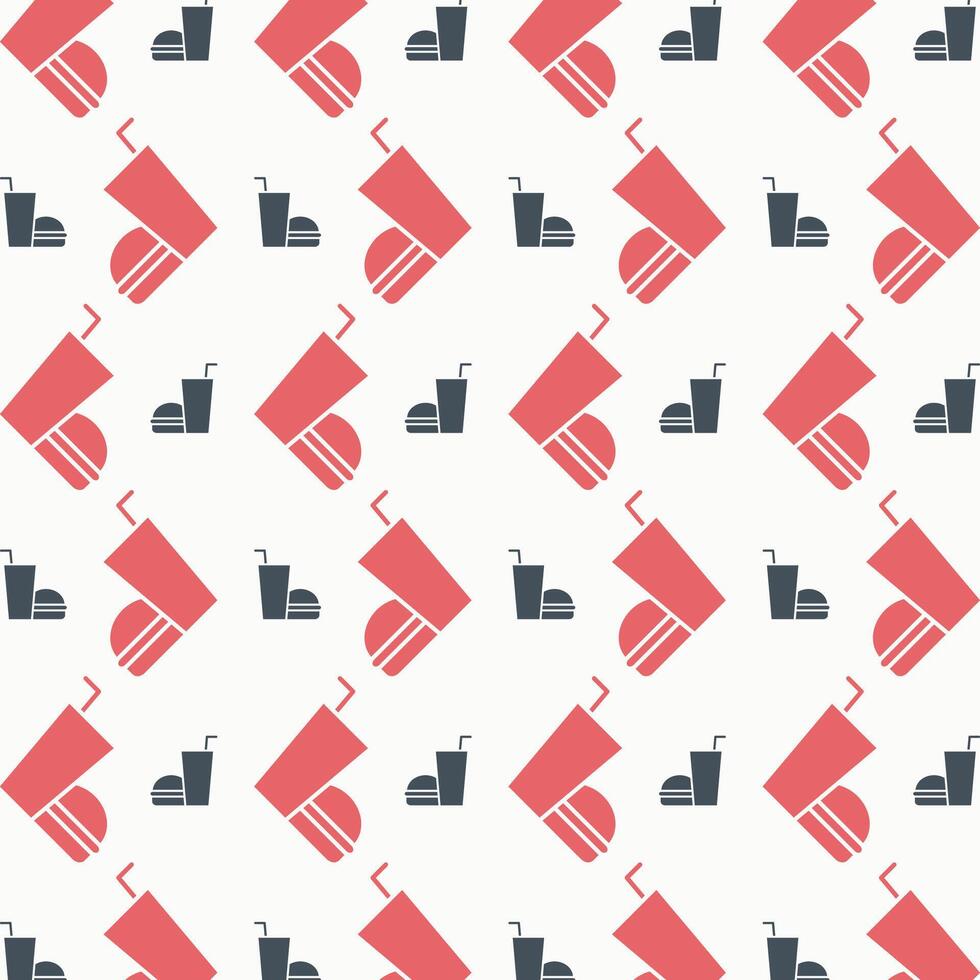Food brilliant trendy colored repeating pattern vector illustration cool design
