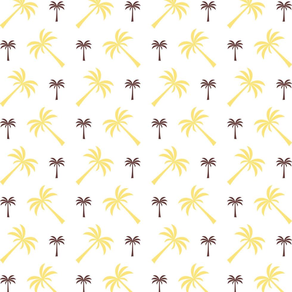 Island tree charming trendy colored repeating pattern vector illustration cool design