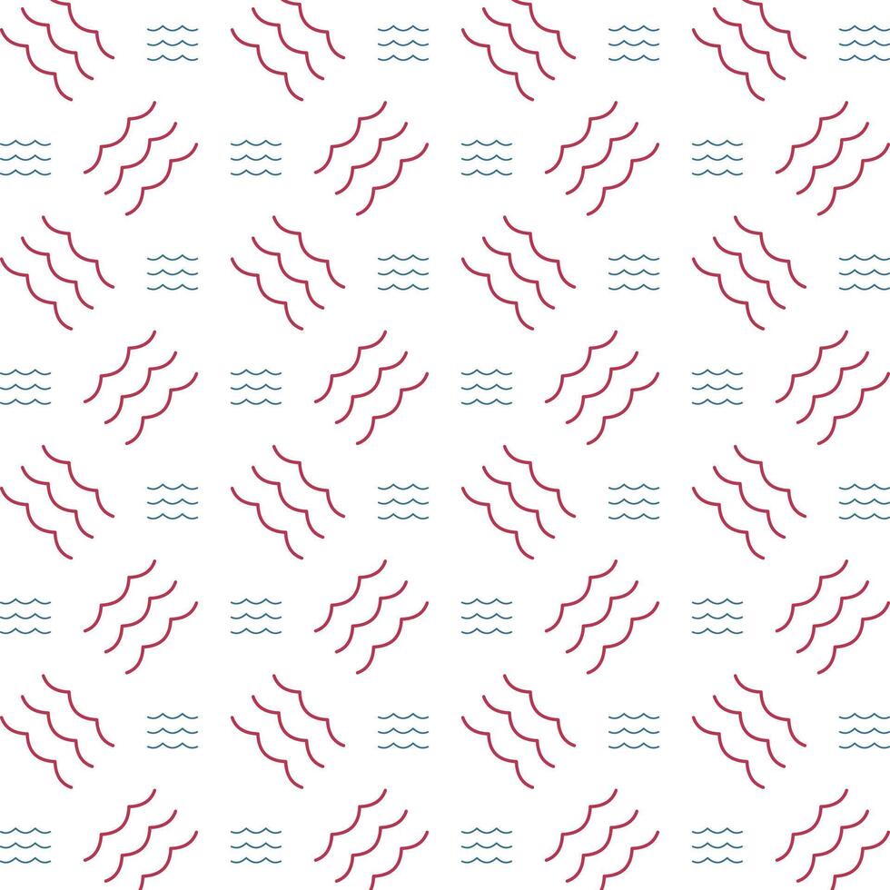 Ocean powerful trendy multicolor repeating pattern vector illustration design