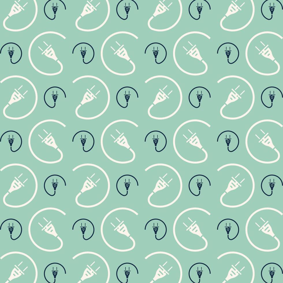 Plug exquisite trendy multicolor repeating pattern vector illustration background