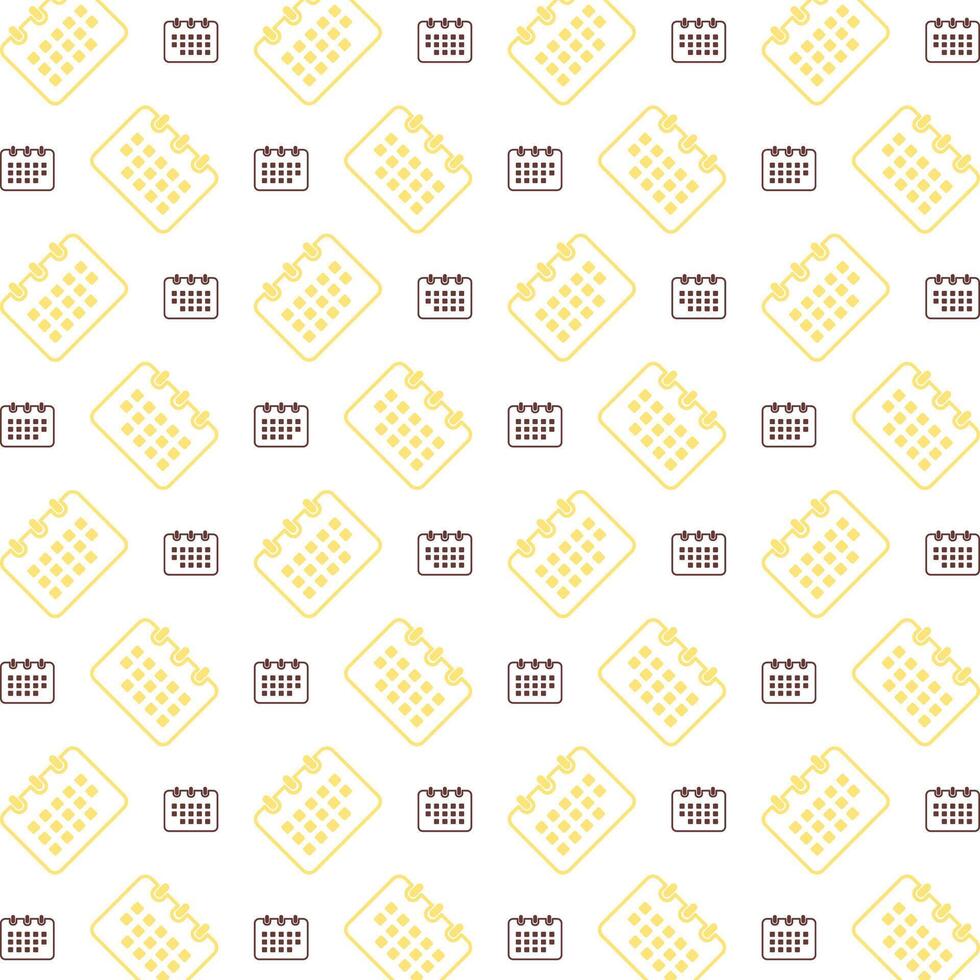 Calendar charming trendy colored repeating pattern vector illustration cool design