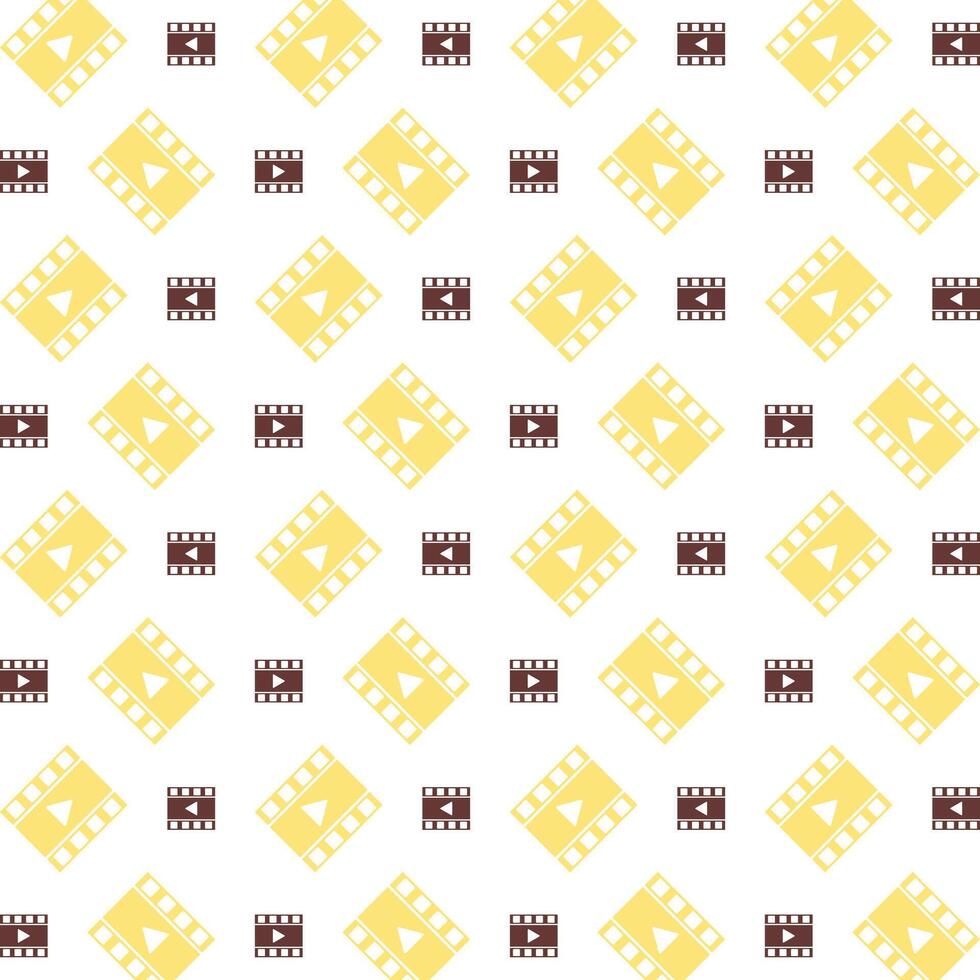 Video Player charming trendy colored repeating pattern vector illustration cool design