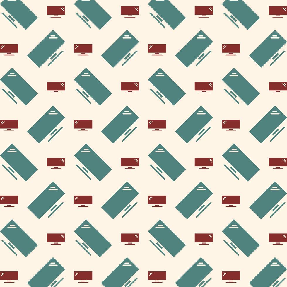 Television unique trendy multicolor repeating pattern vector illustration background