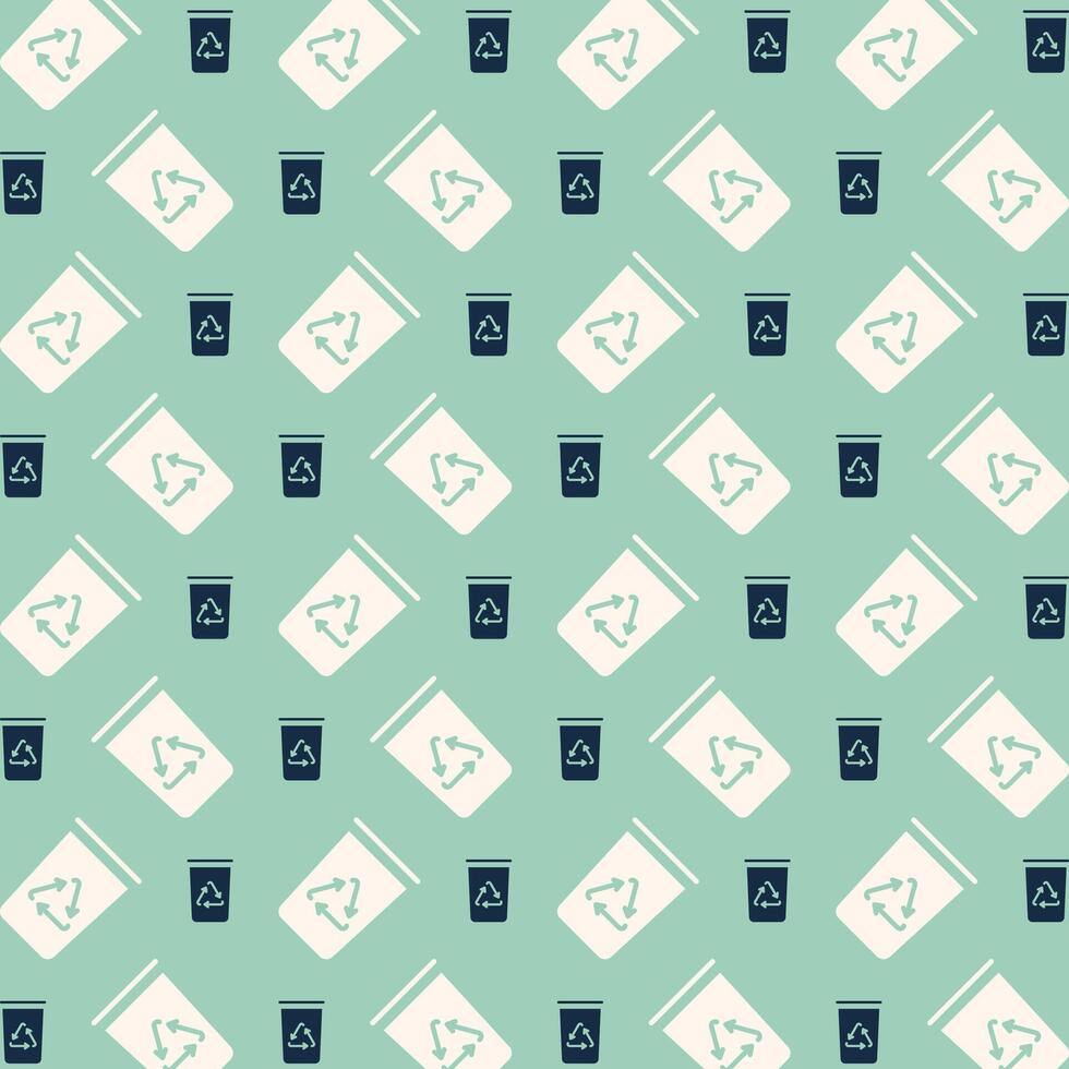 Recycle exquisite trendy multicolor repeating pattern vector illustration background