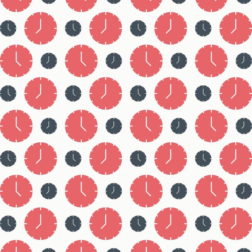 Timer brilliant trendy colored repeating pattern vector illustration cool design