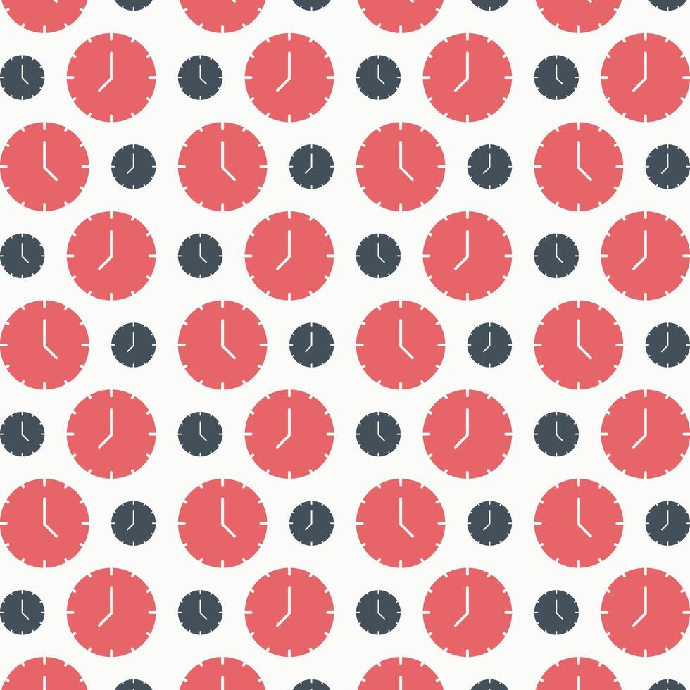 Timer brilliant trendy colored repeating pattern vector illustration cool design