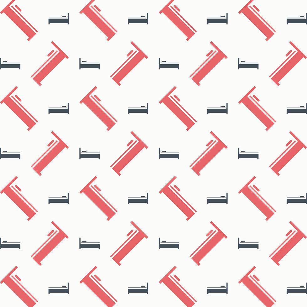 Bedroom brilliant trendy colored repeating pattern vector illustration cool design