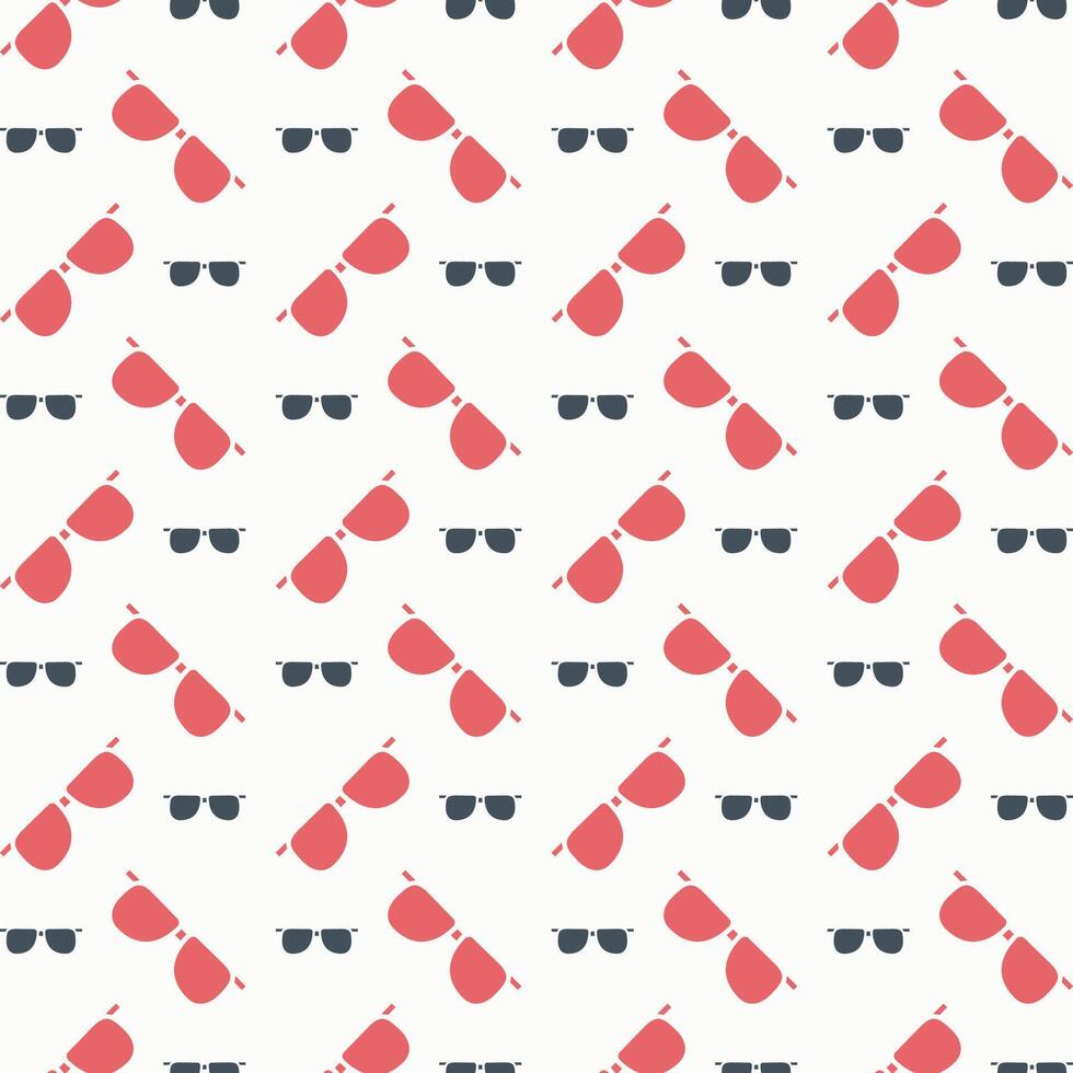 Eyeglasses brilliant trendy colored repeating pattern vector illustration cool design