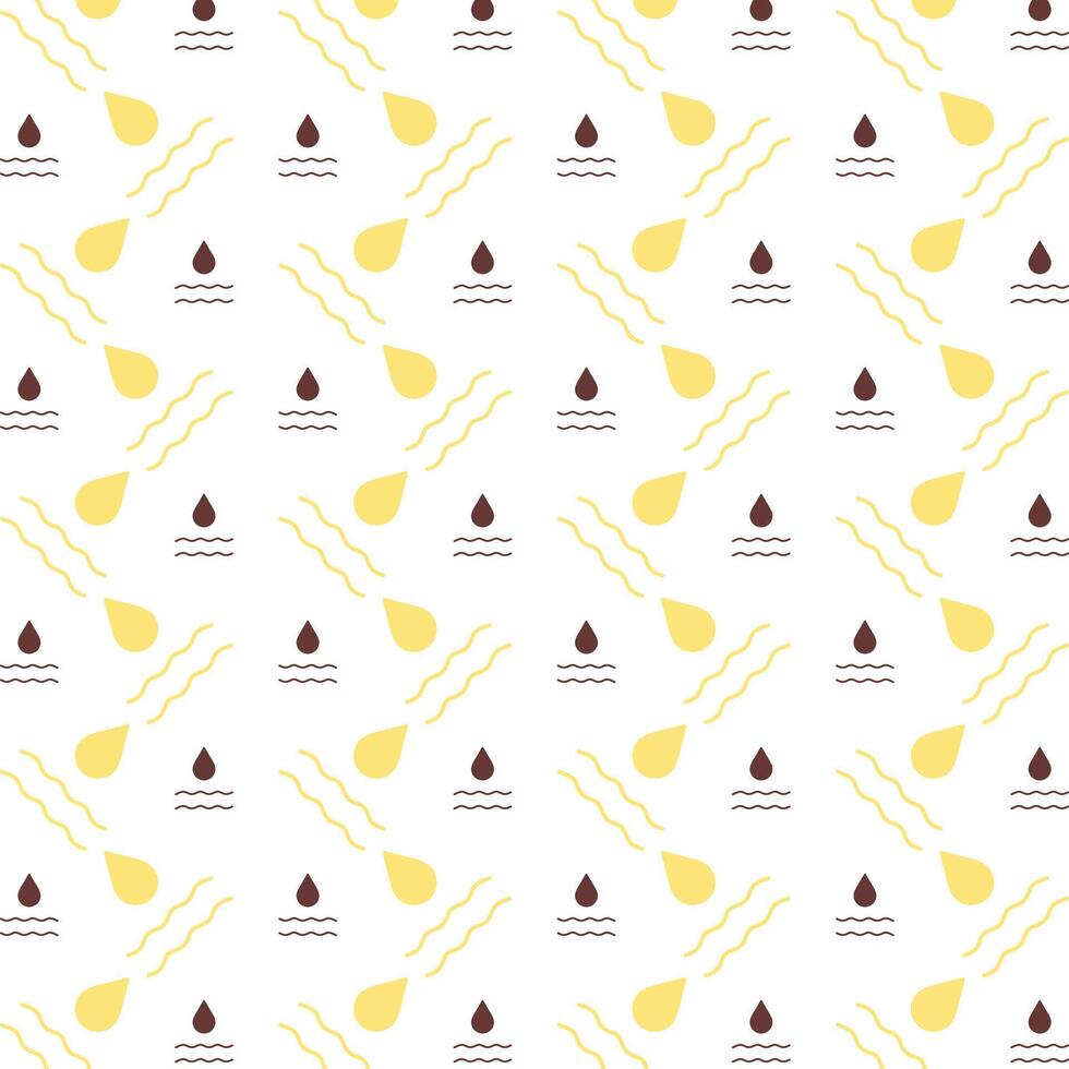 Waterdrop charming trendy colored repeating pattern vector illustration cool design