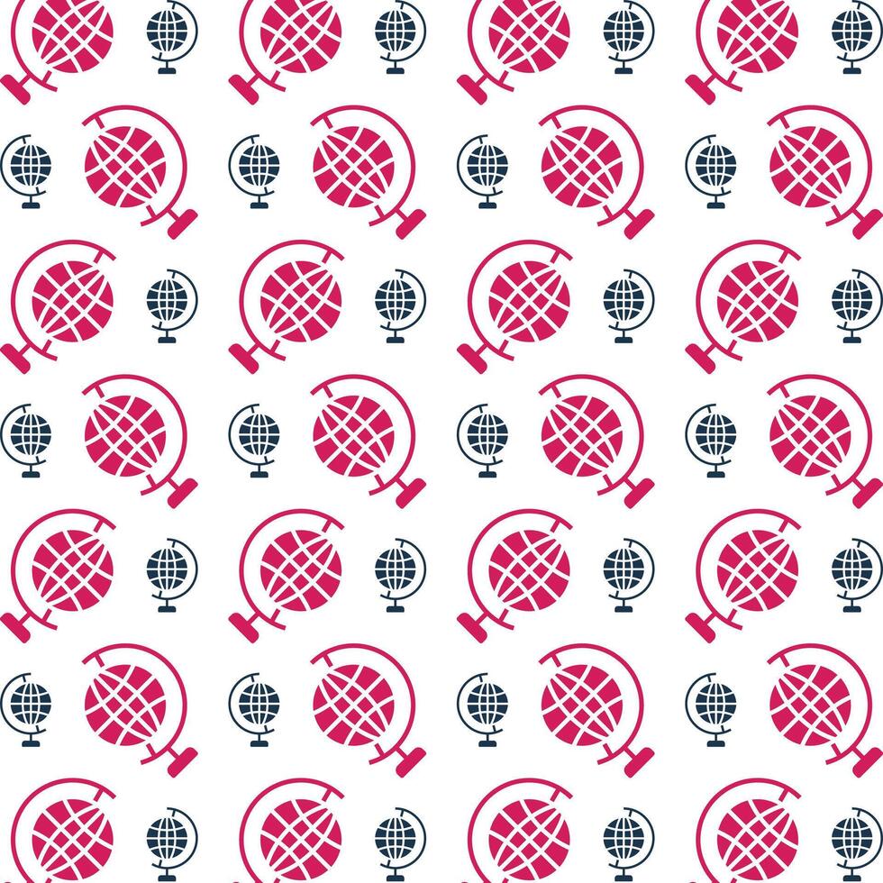 Globe fabulous trendy multicolor repeating pattern vector illustration design