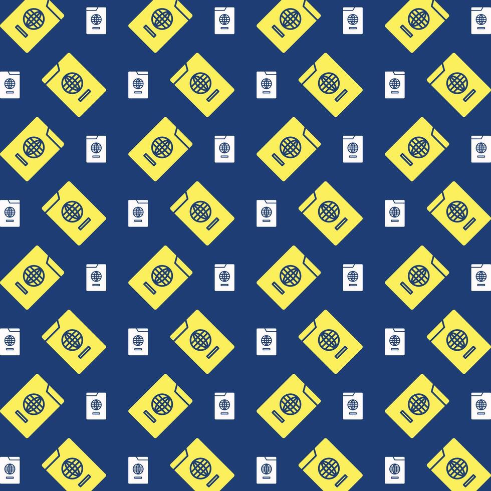 Passport useful trendy colored repeating pattern vector illustration cool design