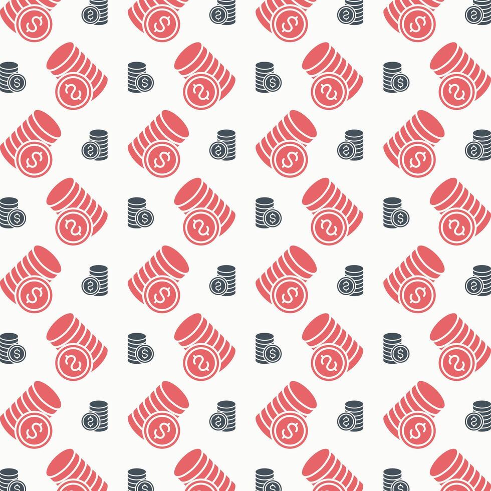 Money brilliant trendy colored repeating pattern vector illustration cool design