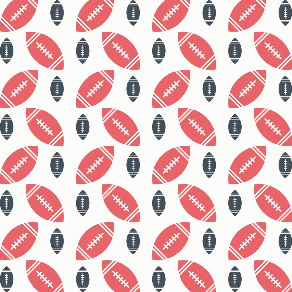 American Football brilliant trendy colored repeating pattern vector illustration cool design