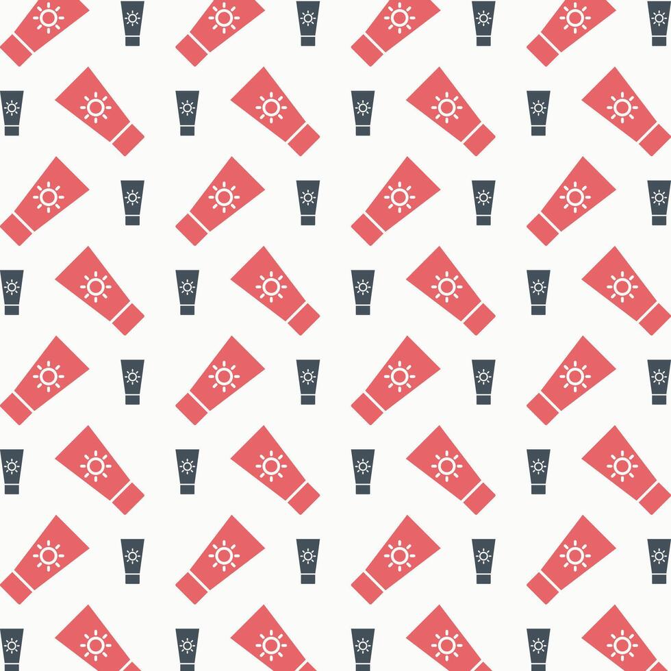 Sunblock brilliant trendy colored repeating pattern vector illustration cool design
