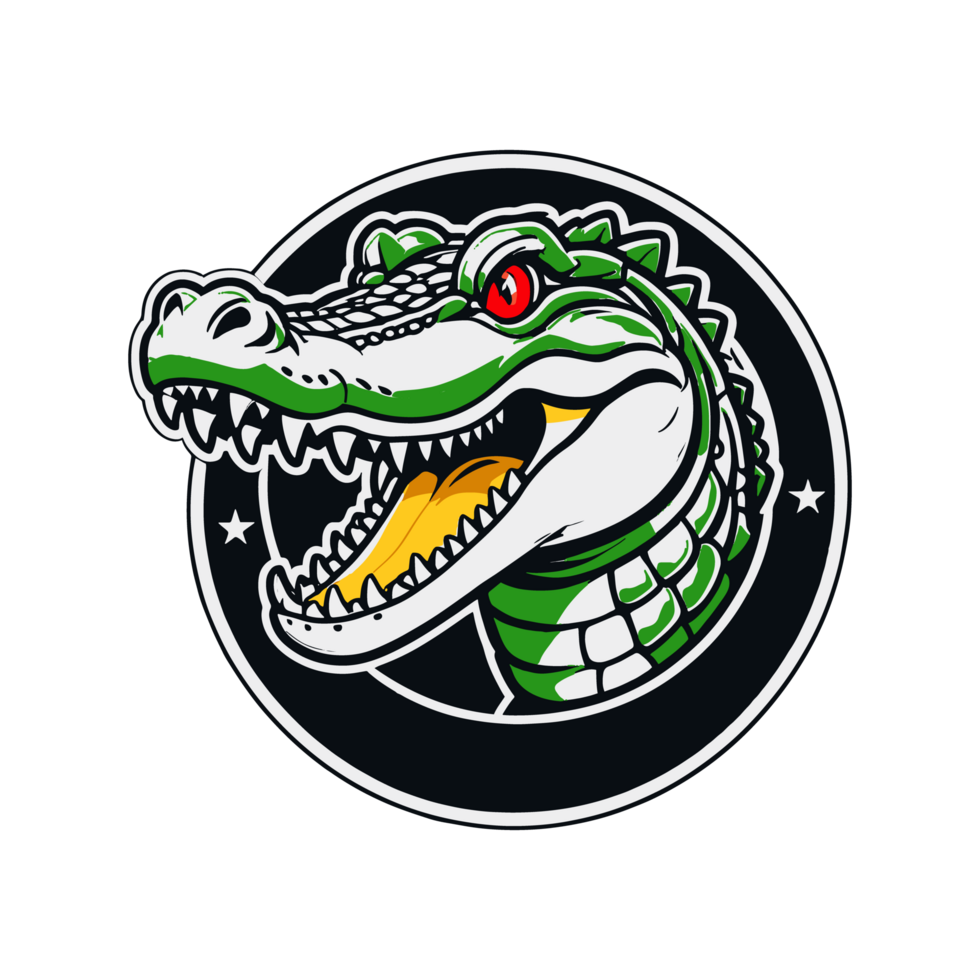 AI generated Unique Crocodile Mascot Logo for Your E-Sport Team png