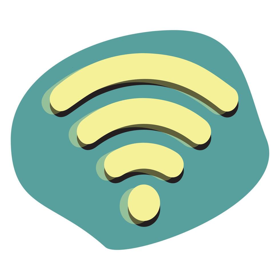 Wifi Internet icono en cómic estilo, Wifi enrutador icono dibujos animados vector, red dibujos animados inalámbrico tecnología vector dibujos animados ilustración pictograma. conexión firmar concepto