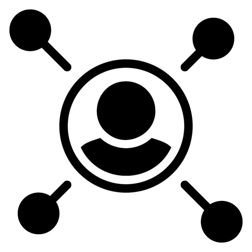 connection glyph icon vector