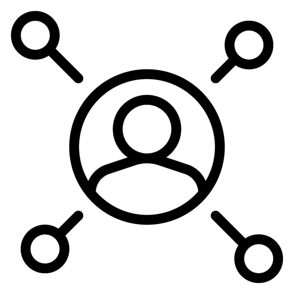 connection line icon vector