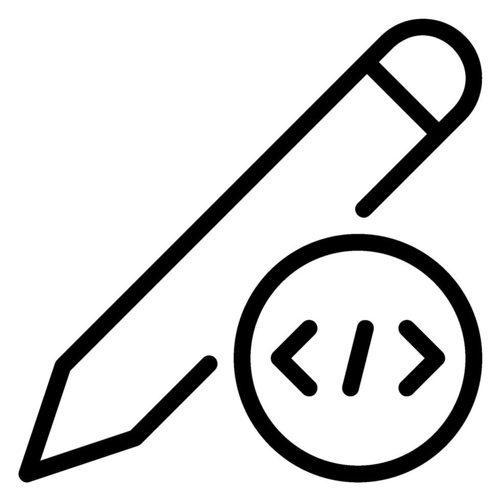 writing line icon vector