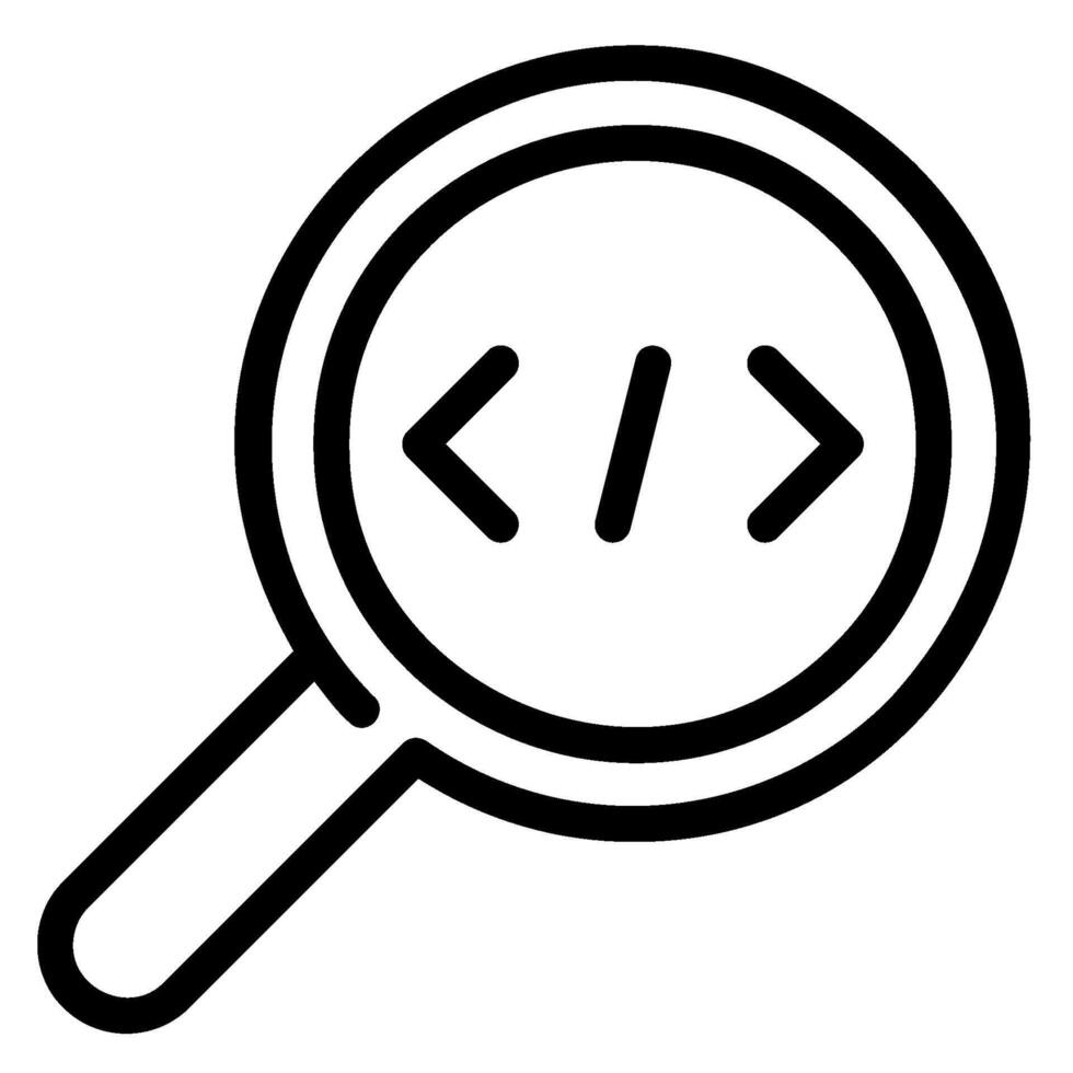 search line icon vector