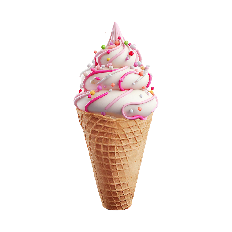 AI generated Tasty ice cream isolated on transparent background png