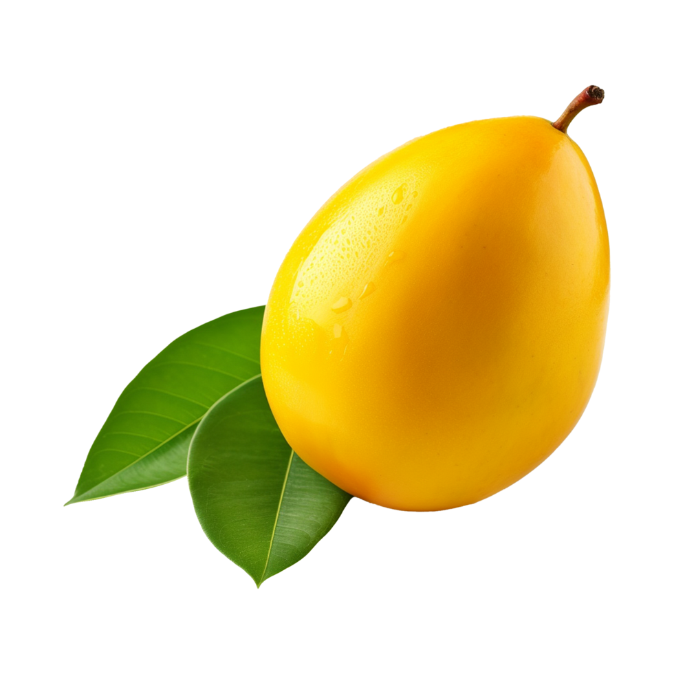 AI generated 3d fresh Mango isolated on transparent background png