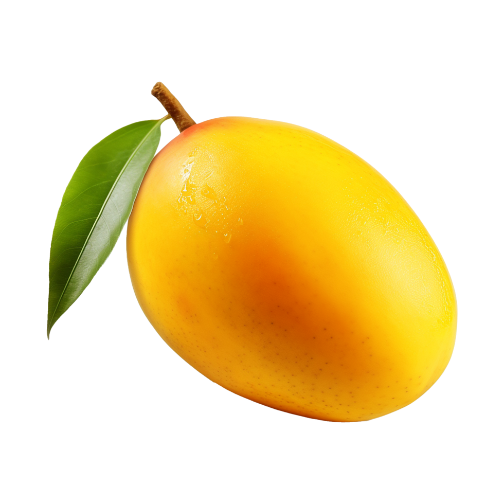 AI generated 3d fresh Mango isolated on transparent background png