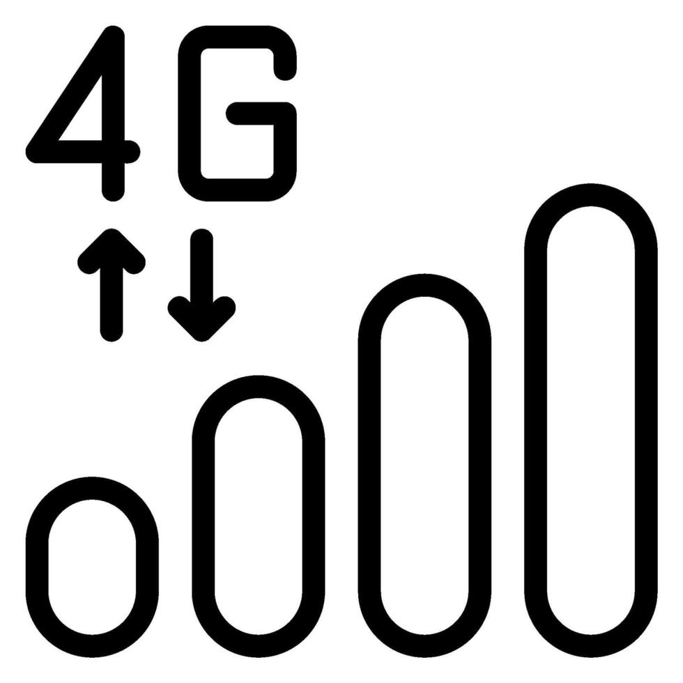 signal line icon vector