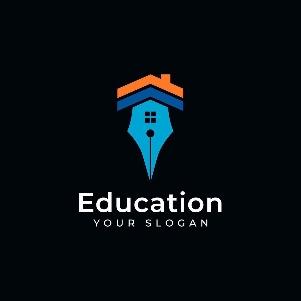 educación hogar logo concepto - gratis descargar vector