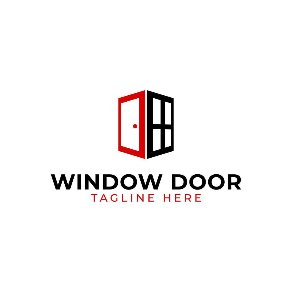 Premium Window Door Combination Logo Template - Free Download vector