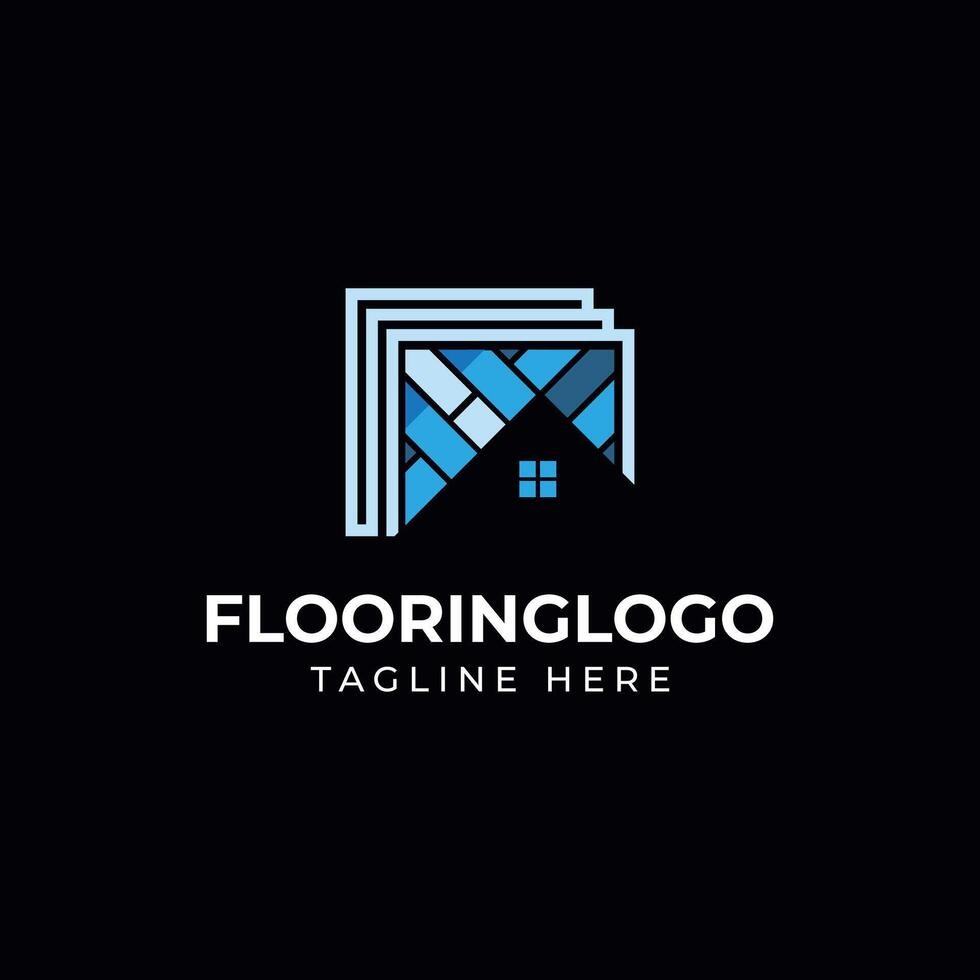 Simple Flooring Architecture Logo Design vector