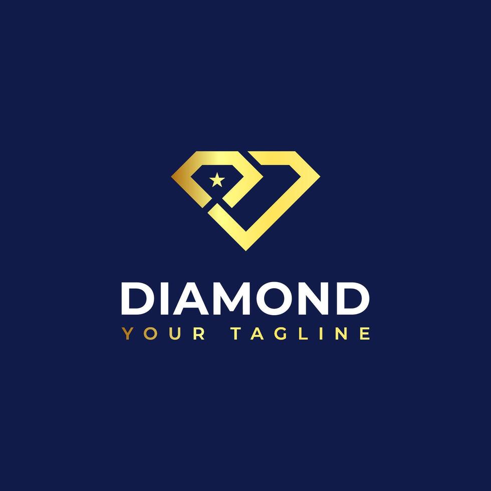 diamante anillo logo concepto - diamante conformado anillo joyería logo transformación diseño. vector