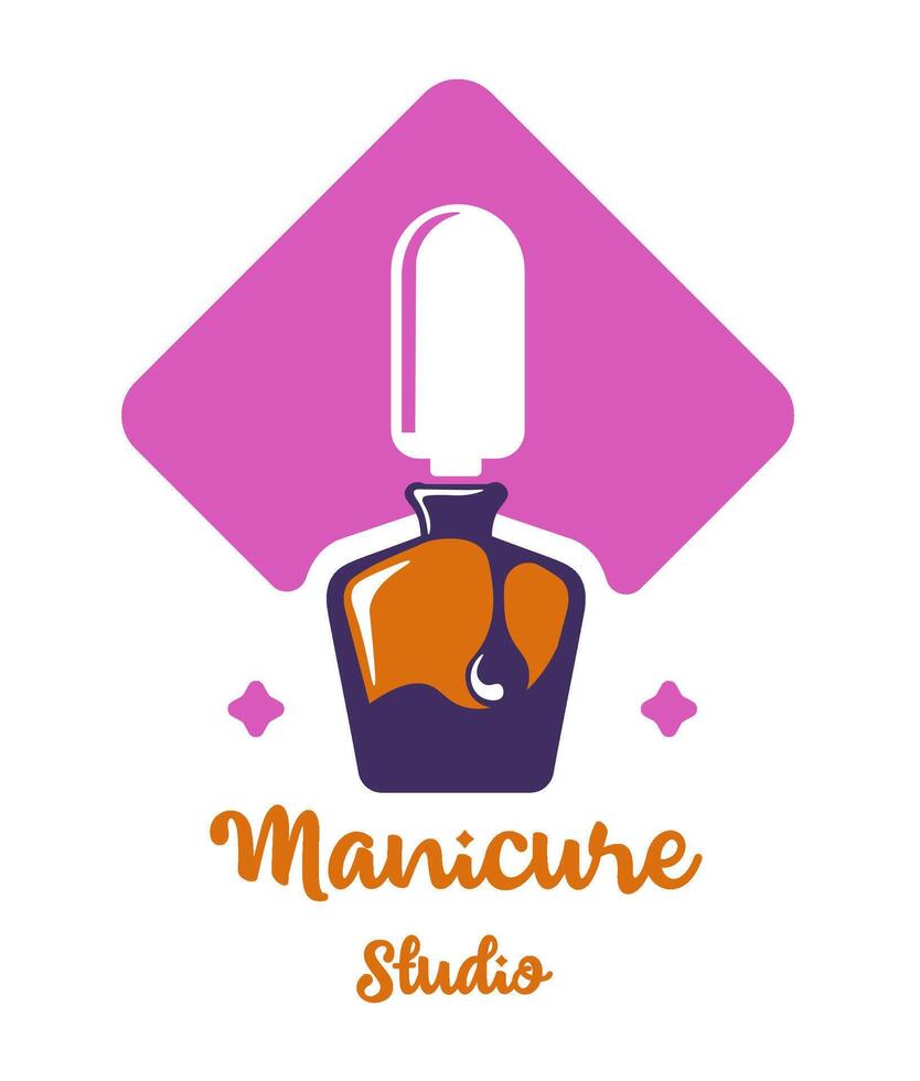 Give yourself pleasure, visit manicure studio vector